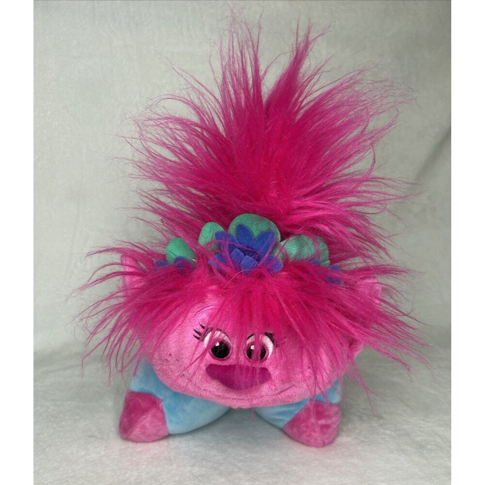 Pillow Pets DreamWorks Trolls Poppy Plush Pink Stuffed Animal Comforting Toy